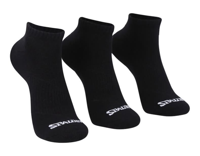 Spalding · Tripack calcetín cool wear cortos logo unisex - '35/40 - Negro (3 un)