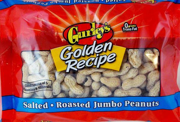 Gurley's Golden Recipe Jumbo Peanuts, Salted-Roasted (24 oz)