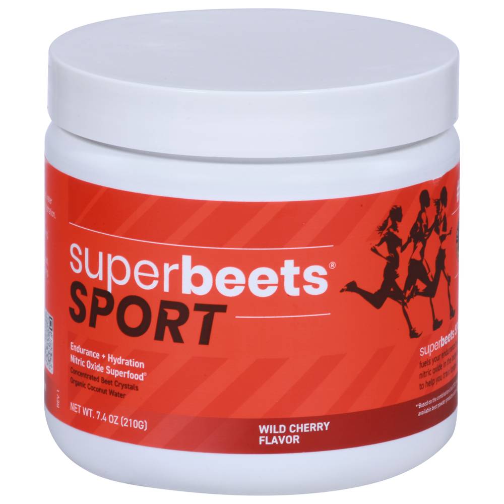 SuperBeets Sport Endrance + Hydraion Nitric Oxide Super Food, Wild Cherry (7.4 oz)