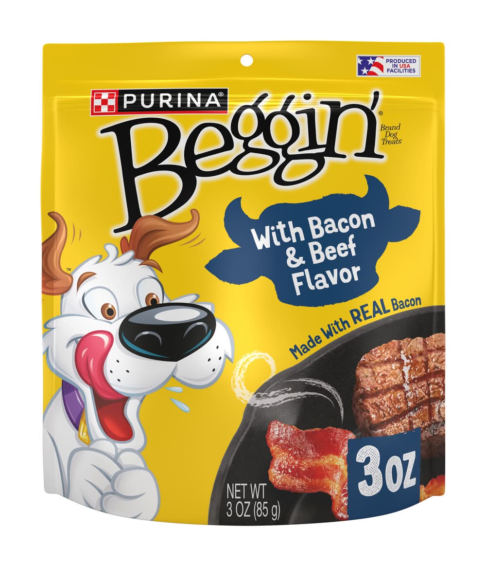 Purina Beggin' Purina Dog Treats With Real Bacon, Bacon & Beef (3 oz)
