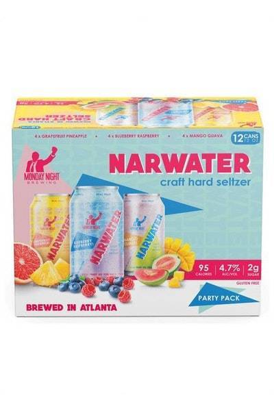 Monday Night Brewing Narwater Hard Seltzer (12x 12oz cans)