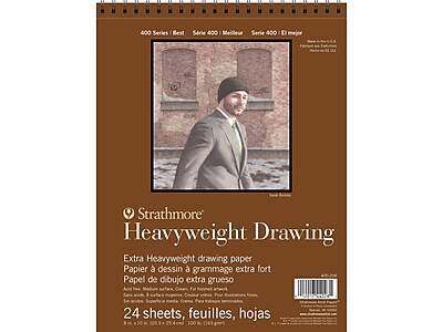 Strathmore 400 Series 8 x 10 Wire Bound Drawing Sketch Pad, 24 Sheets/Pad (SM400208)
