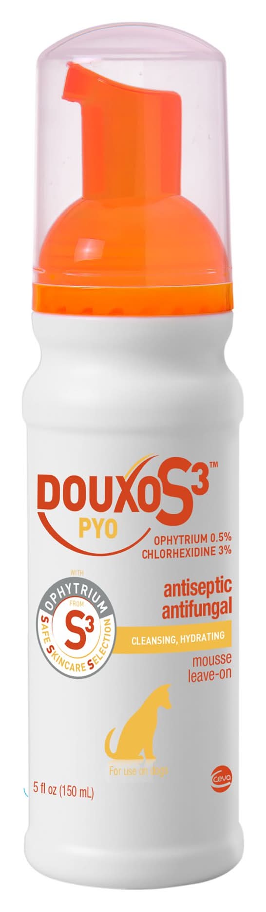Douxo S3 Chlorhexidine Antiseptic Antifungal Leave-On Cleansing Mousse - 5 Fl Oz (Size: 5 Fl Oz)