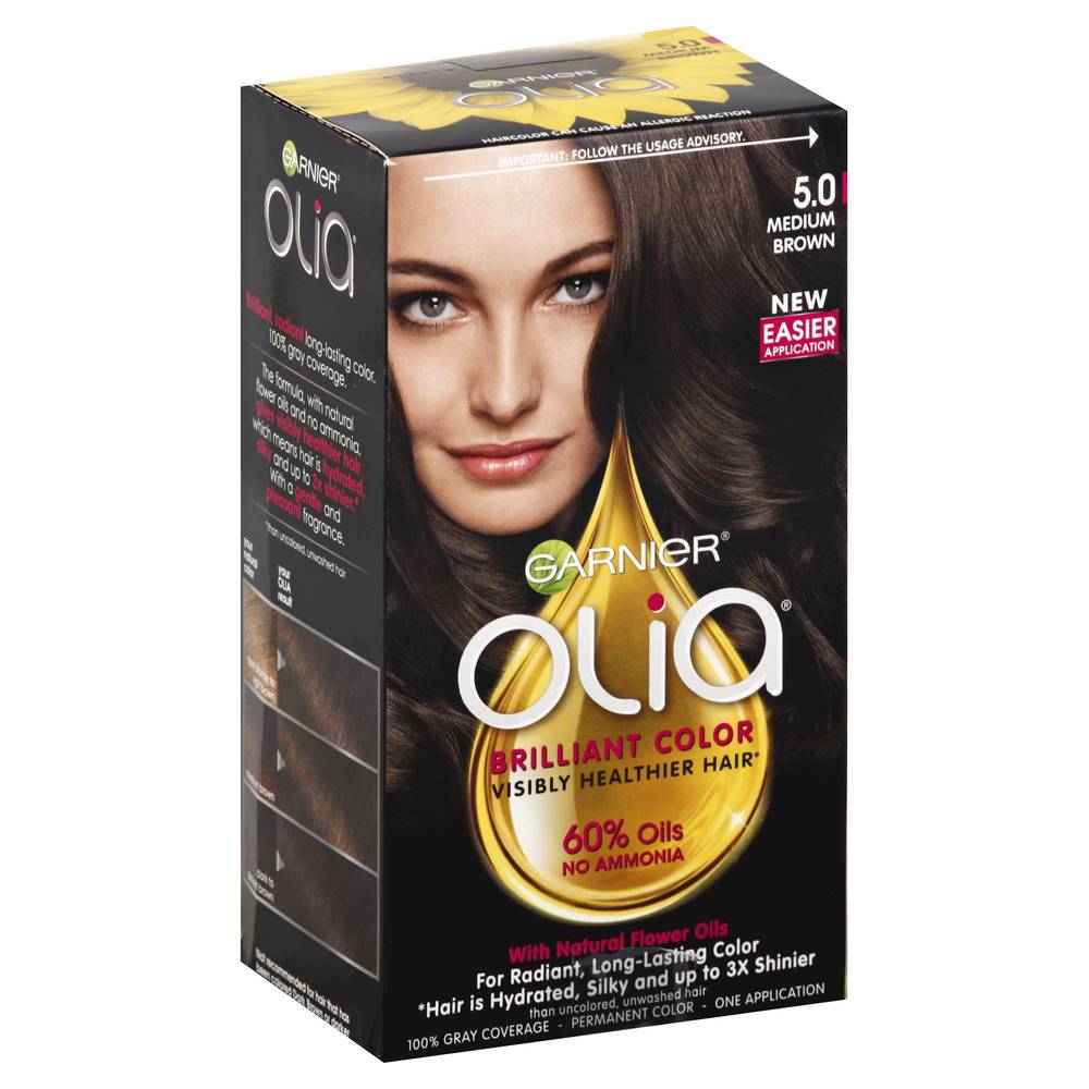 Garnier Olia Brilliant Permanent Color 5.0 Medium Brown