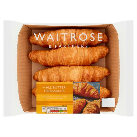 Waitrose All Butter Croissants (4 ct)