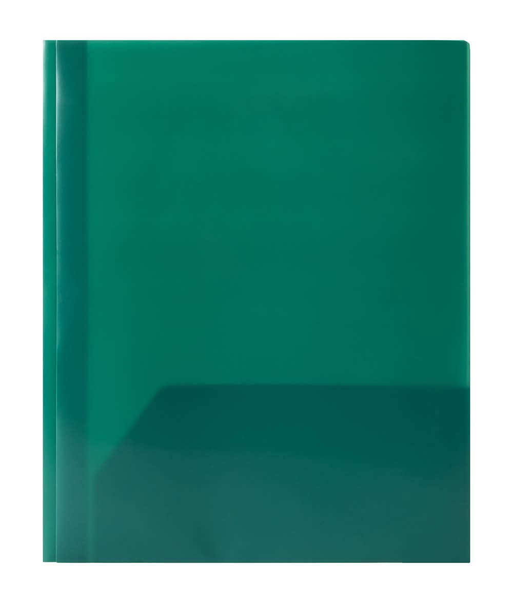 Solid 2-Pocket 3-Prong Portfolio Folder Green