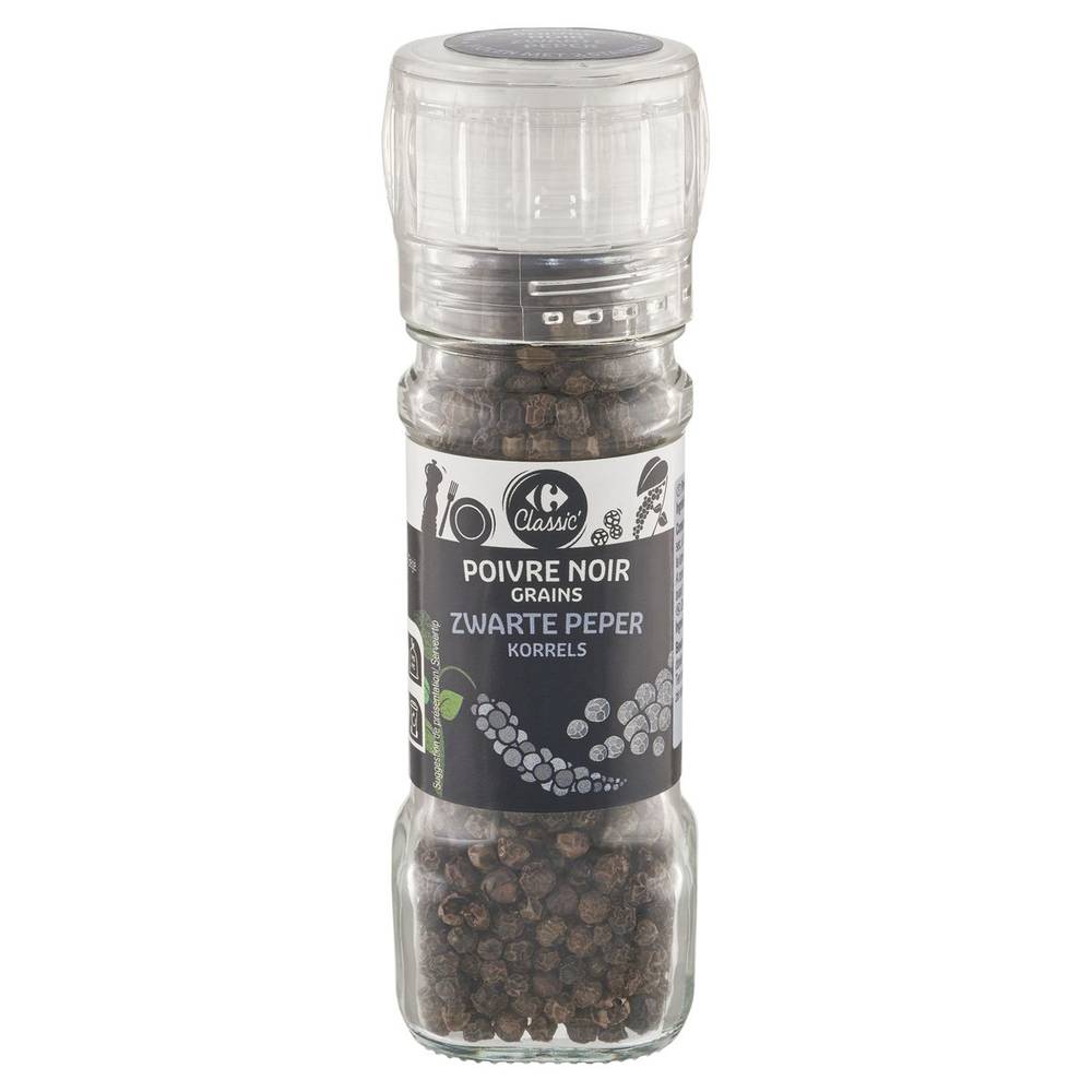 Carrefour Classic'' Zwarte Peper Korrels 45 g