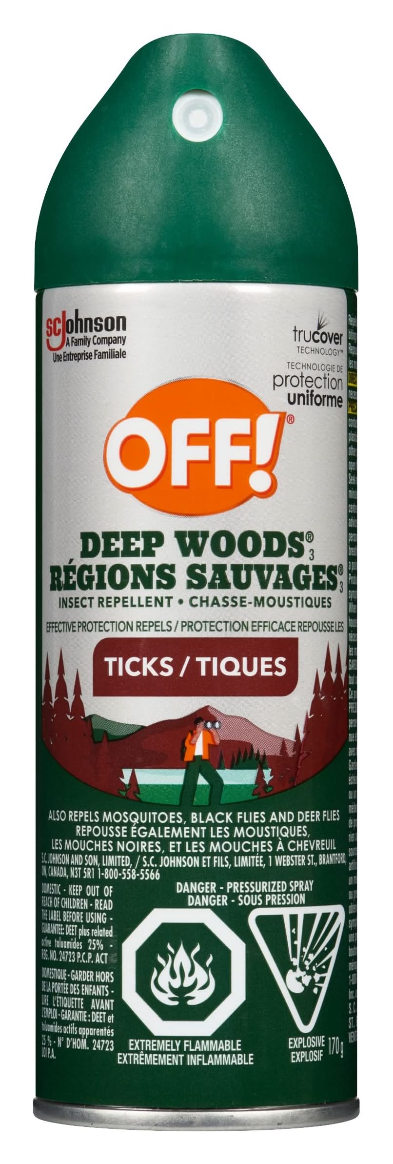 OFF! Deep Woods Tick Insect Repellent Spray (170 g)