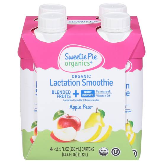 Sweetie Pie Organics Apple Pear Lactation Smoothie