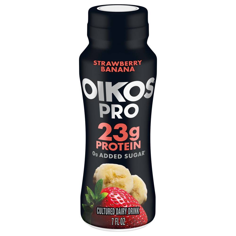 Oikos Pro Cultured Drink, Strawbry-Banana (7 fl oz)