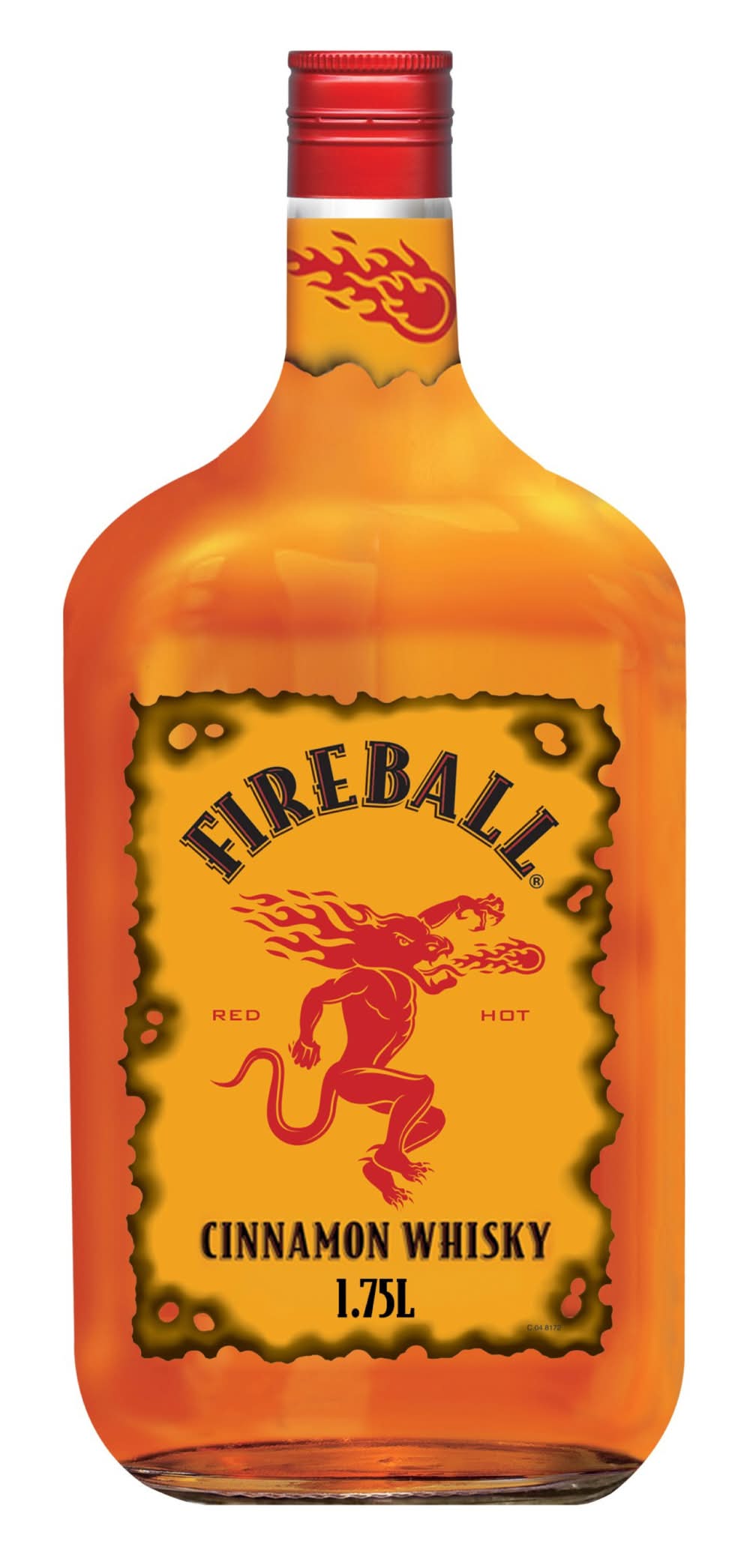 Fireball Red Hot Whiskey, Cinnamon (1.75 L)