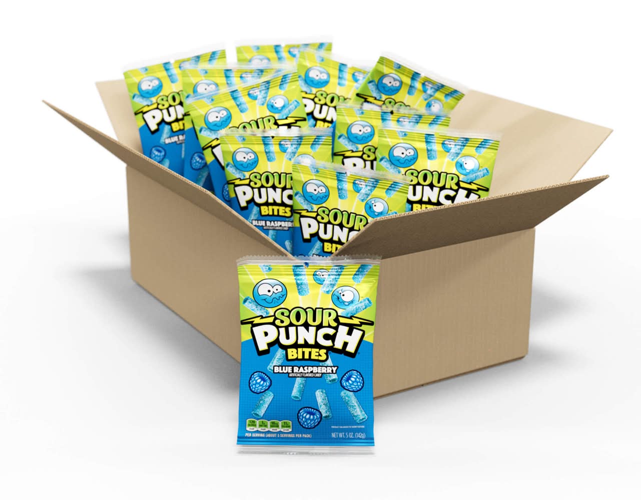 Sour Punch Candy, Blue Raspberry (5 oz)