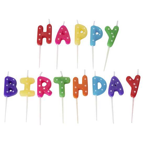 Papyrus Birthday Candles, Happy Birthday Toothpicks (13-count)