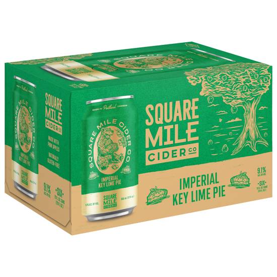 Square Mile Cider Co. Imperial Pie Seasonal Series (6 pack, 12 fl oz) (key lime)