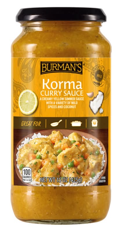Burman's Korma Curry Sauce (15 oz)