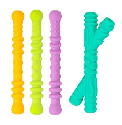 Re-Play Soothing Teether Tubes, Assorted (4 ct)