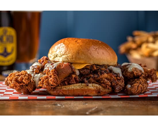 Bacon Jam Fried Chicken Sandwich