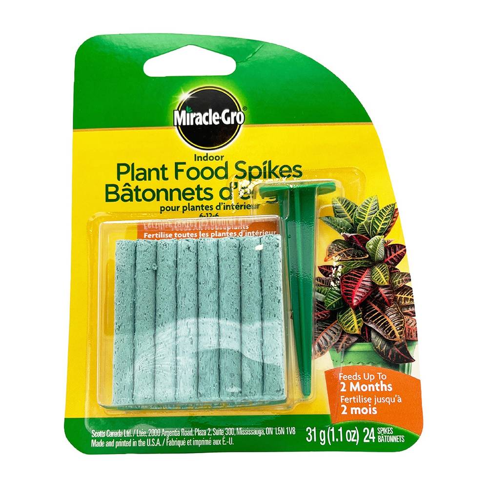 Miracle-Gro Indoor Plant Food Spikes Tray 6-12-6