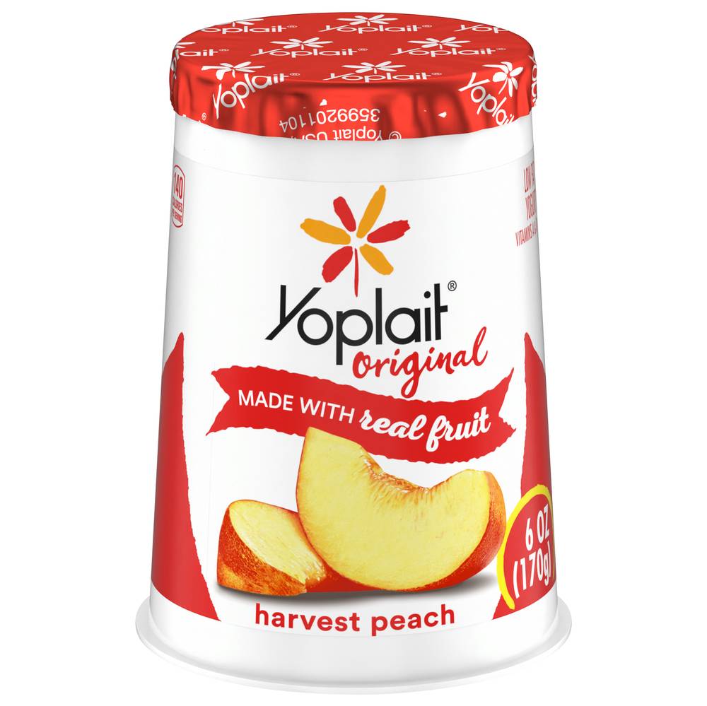 Yoplait Original Low Fat Harvest Peach Yogurt