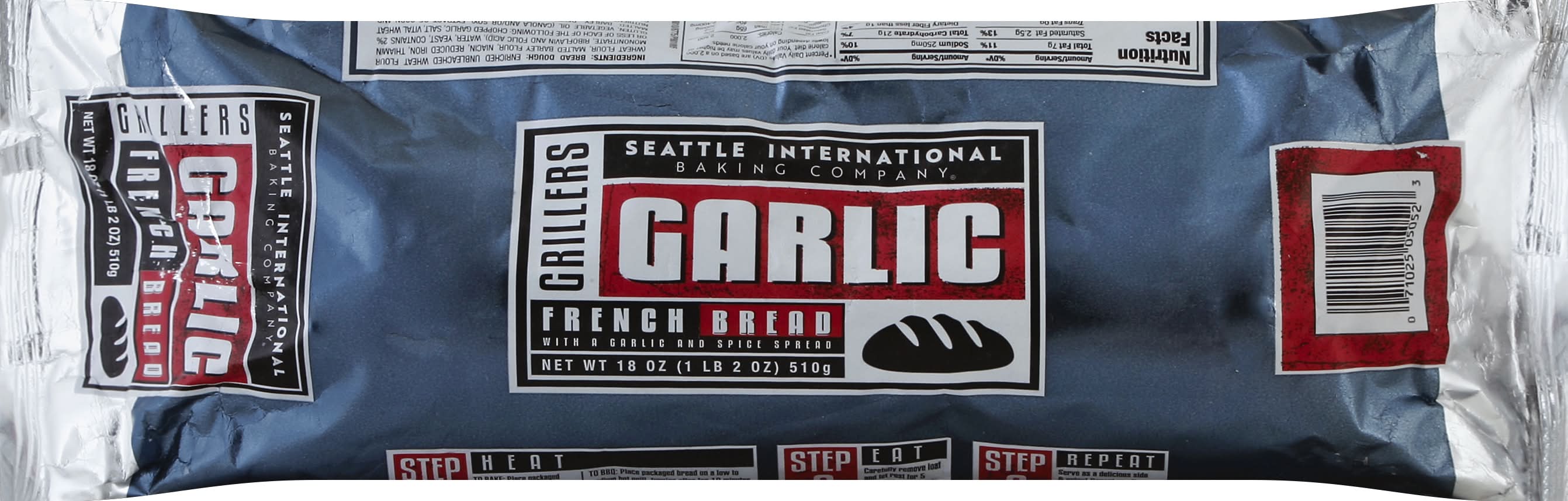 Seattle International Baking Company Grillers French Bread, Garlic (18 oz)