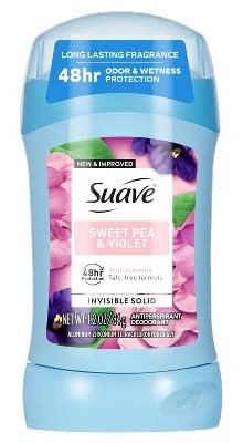Suave Antiperspirant & Deodorant Stick, Sweet Pea-Violet, Women (1.2 fl oz)