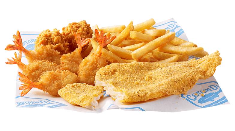 Flounder, Shrimp & Fries