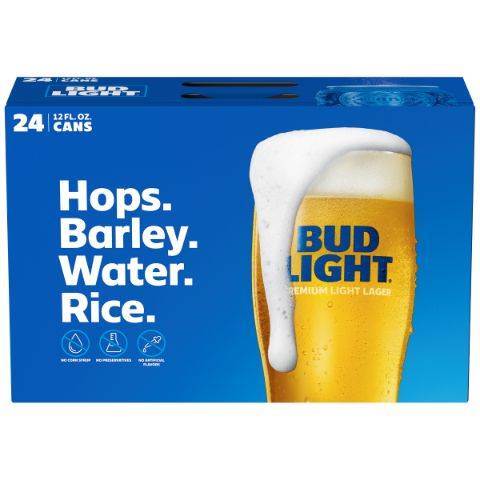 Bud Light Americanr Beer (24 ct, 12 fl oz)