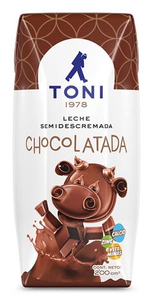 Leche saborizada chocolate tetraprisma 200ml