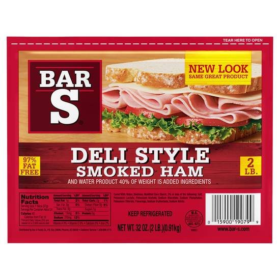 Bar-S Deli Style Smoked Ham (32 oz)