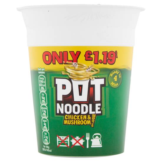 Pot Noodle Chicken and Mushroom (90g)
