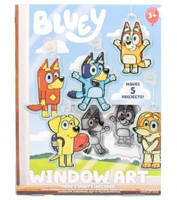 BLUEY Window Art Craft Kit (5 ct)
