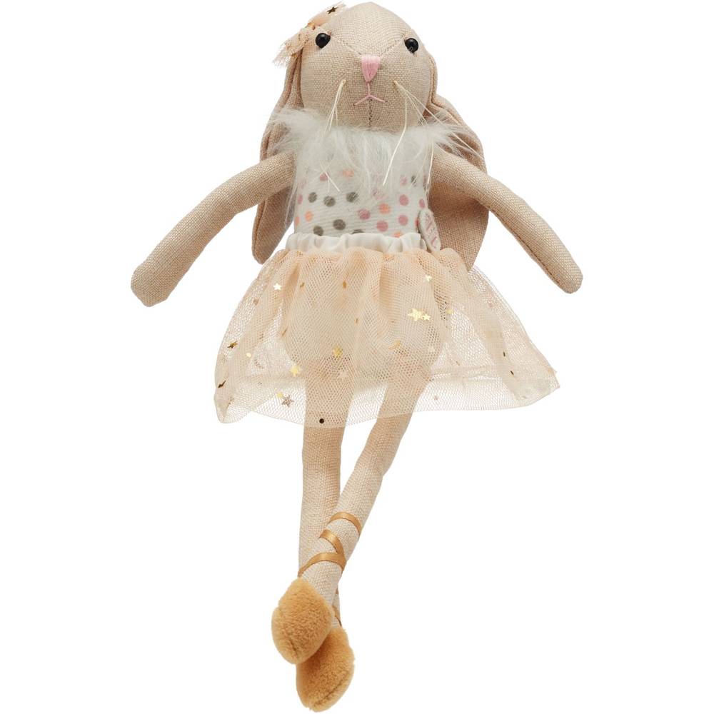 Cottondale Girl Bunny Sitter Plush, 12 In