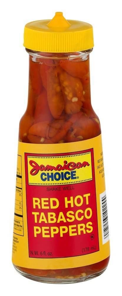 Jamaican Choice Red Hot Tabasco Peppers (6 fl oz)