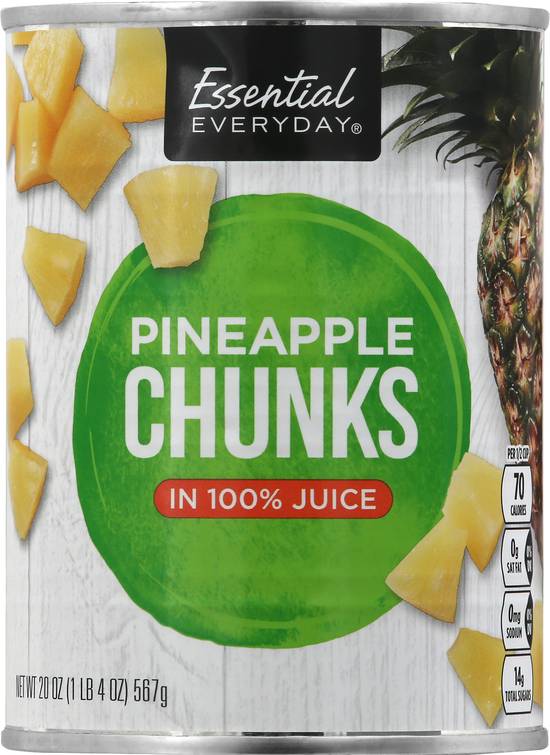 Essential Everyday Pineapple Chunks in Juice (20 oz)
