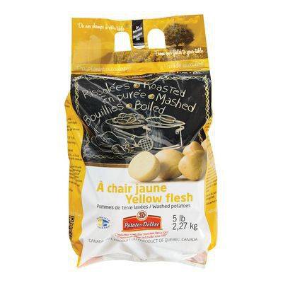 Pommes de terre lavées à chair jaune (5 lb) - washed yellow fleshed potatoes (2.27 kg)