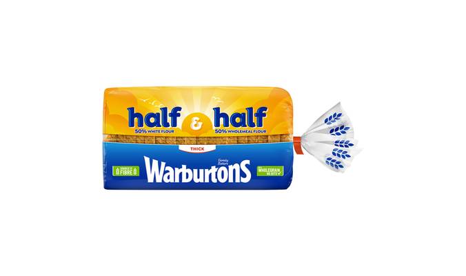 Warburtons Half & Half Thick 800g