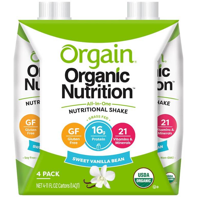 Orgain Organic Nutritional Shakes, Sweet Vanilla Bean