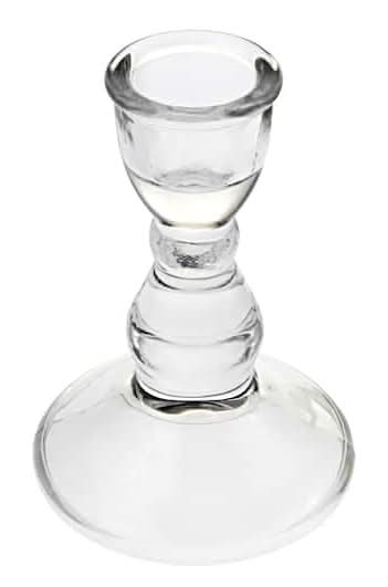 Ashland Glass Taper Candle Holder, 3.5 in, Clear