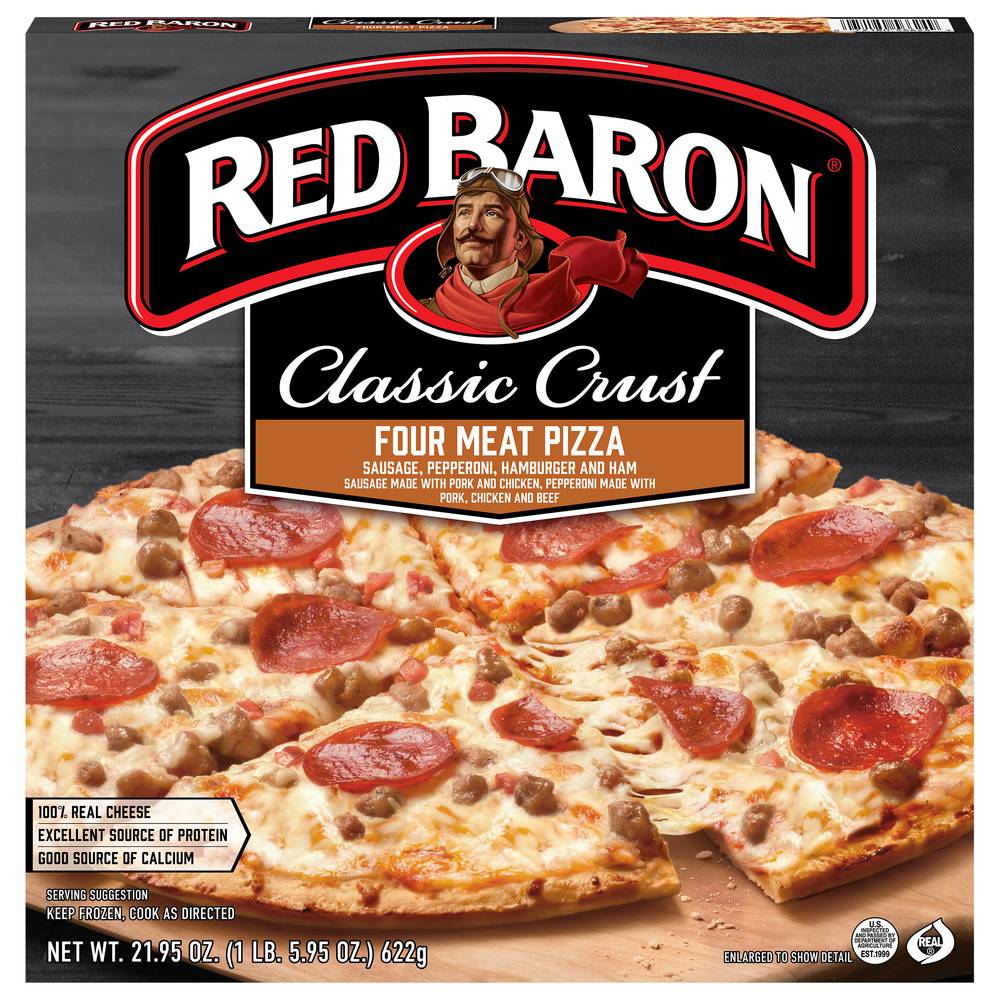 Red Baron Classic Crust Four Meat Pizza