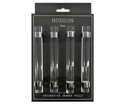 Hudson Home Clear Acrylic Drawer Pull Bars (4 ct)