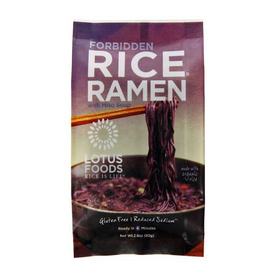 Lotus Foods Forbidden Rice Ramen Miso Soup (80g)