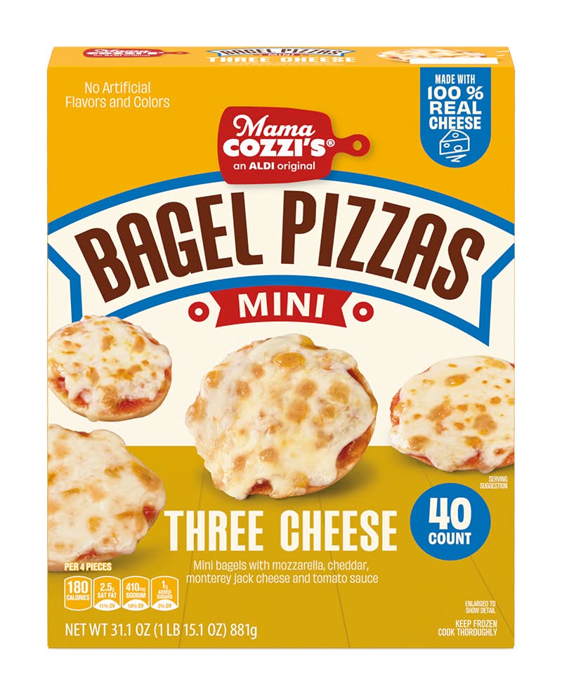 Mama Cozzi's Pizza Kitchen Mini Pizza Bagels 40ct - 3 Cheese