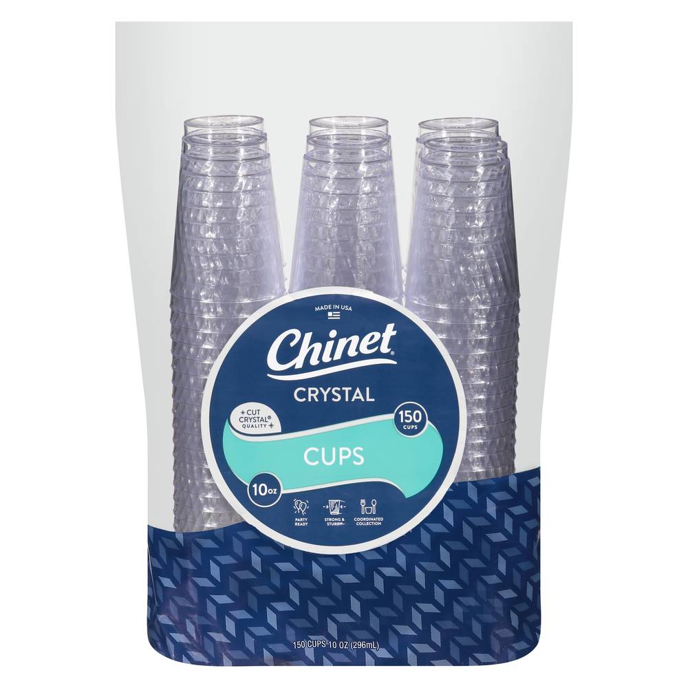 Chinet Cut Crystal Plastic Cups