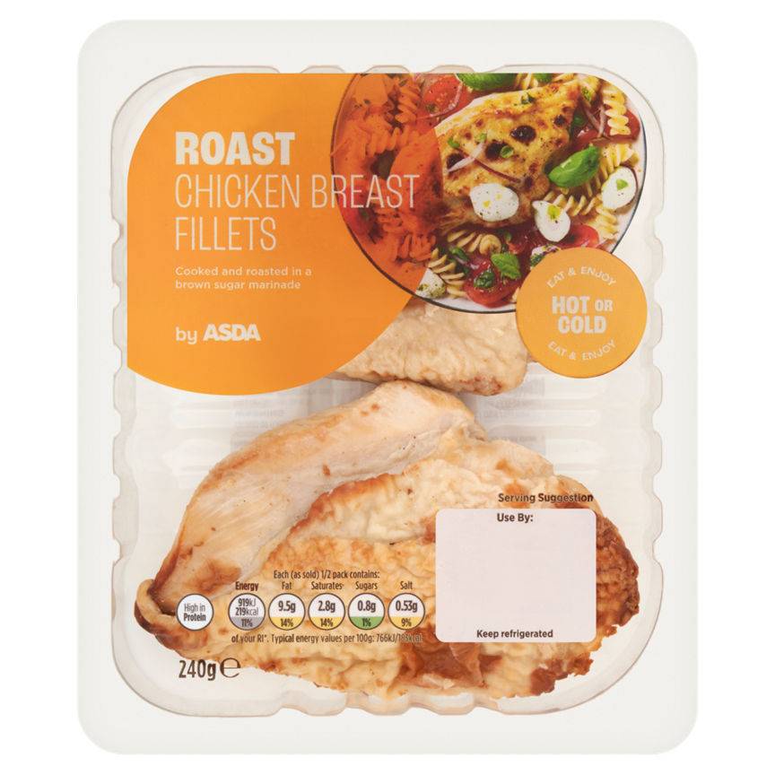 Asda Roast Chicken Breast Fillets 240g