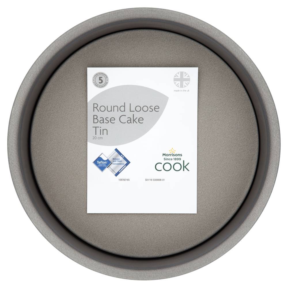 Morrisons Round Loose Base 20cm Cake Tin