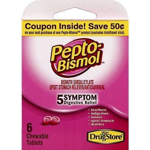 Pepto Bismol Chewable Tablets 6 Count