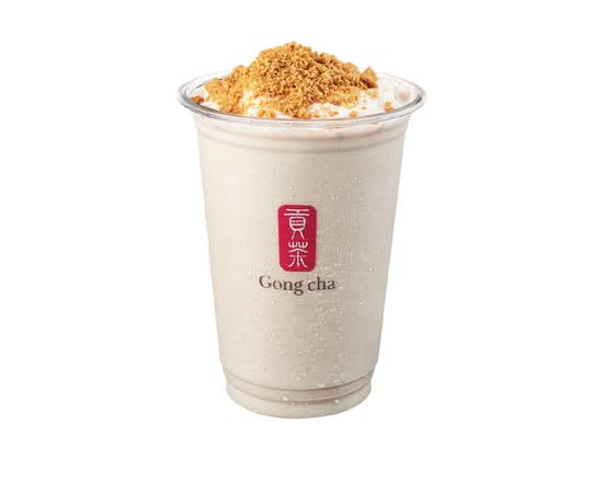 Gong cha Biscoff Milk Tea Smoothie w Biscoff Cookie