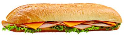 Turkey And Cheddar Foot Long Sandwich - Ea