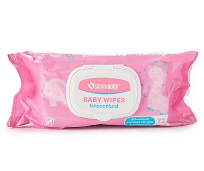 Sound Body Unscented Baby Wipes (72 ct)