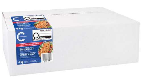 Compliments Seasoned Boneless Skinless Chicken Breasts (4 kg)